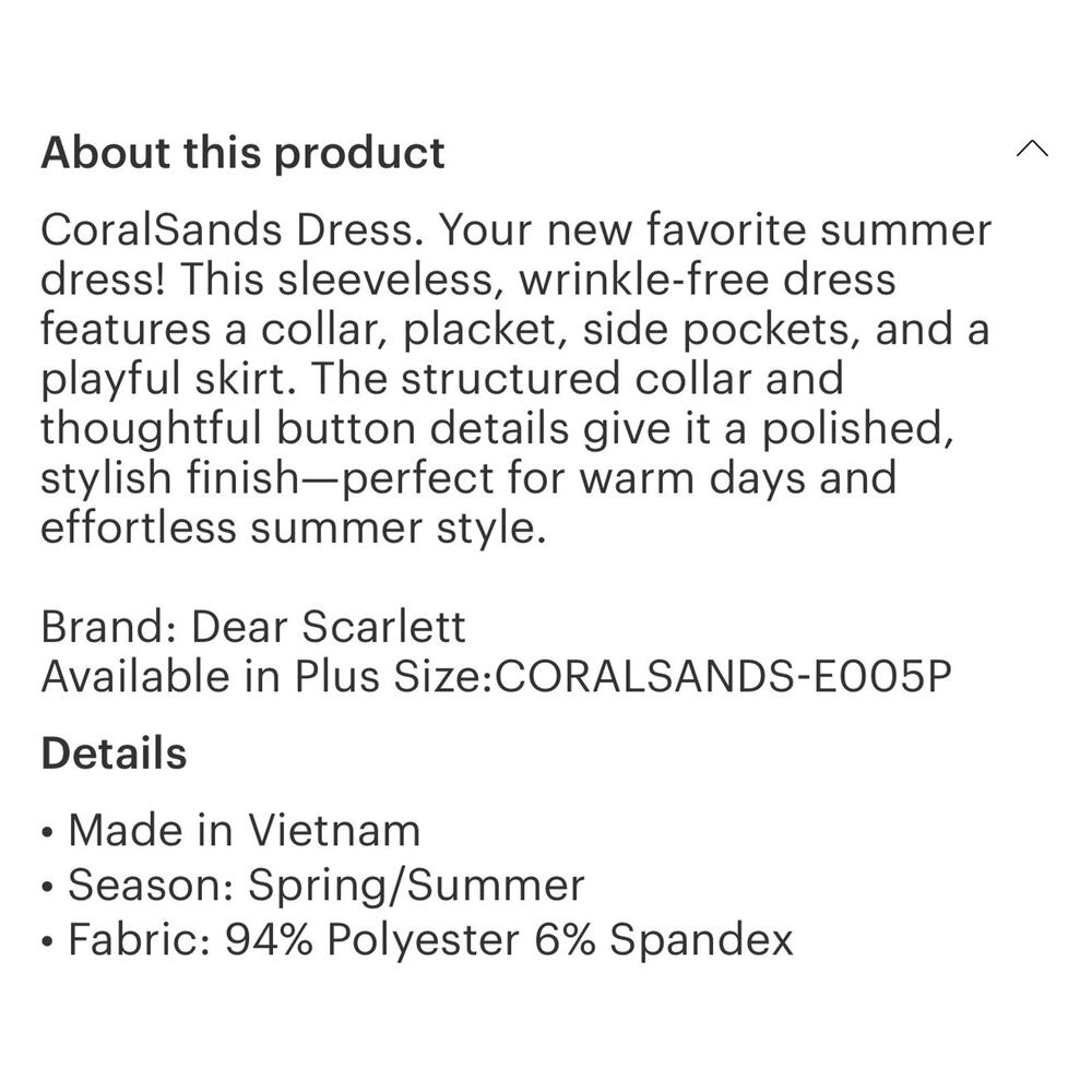 Dear Scarlett - Seaside Chic Collared Summer Dress - Medium - Picture 4 of 4